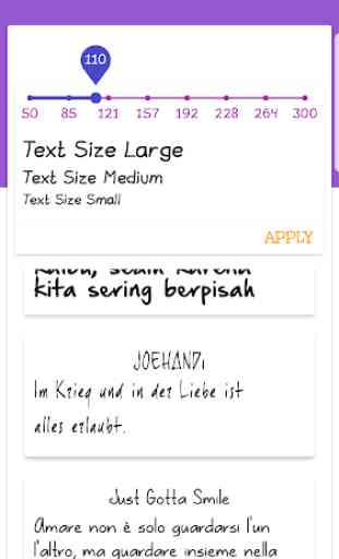 Hand Fonts for FlipFont - with Fonts Resizer 1