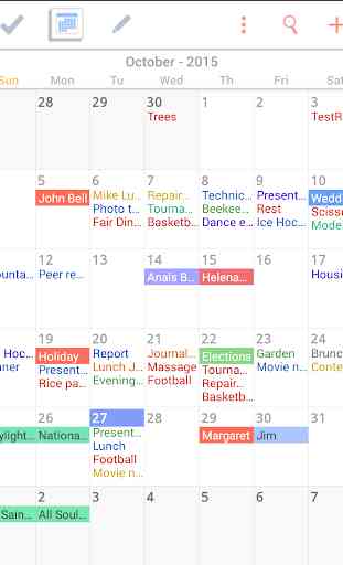 Calendario Tareas Organizador 4