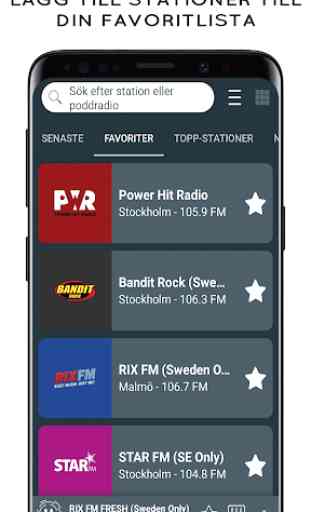 Radio Sverige - alla Svenska radiokanaler 3