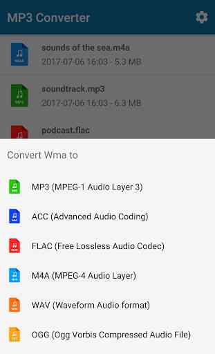 Conversor de MP3 (música ogg flac wav wma aac) ​ 2
