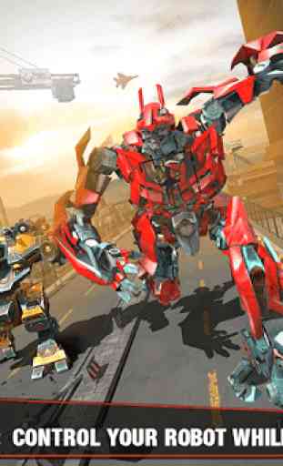 Multi Robot Transform War juegos de robots de aire 2
