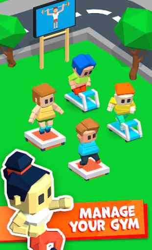 Idle Gym City: fitness tycoon clicker, sport games 1