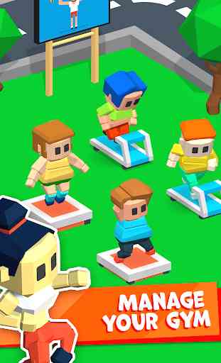 Idle Gym City: fitness tycoon clicker, sport games 4