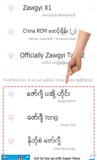 TTA MI Myanmar Font 9.5 to 11 3