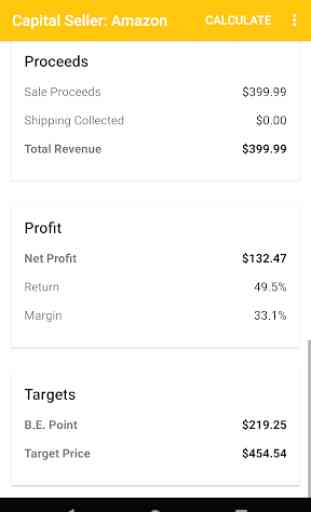 Capital Seller - Amazon Fee & Profit Calculator 2