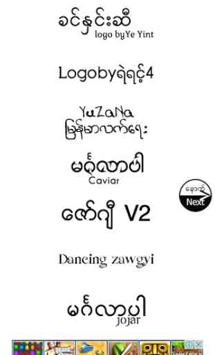 TTA MI Myanmar Font 7.5 to 9.2 4