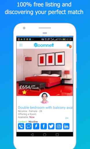 Roomnett - Rooms For Rent, Roommates & Houseshares 3
