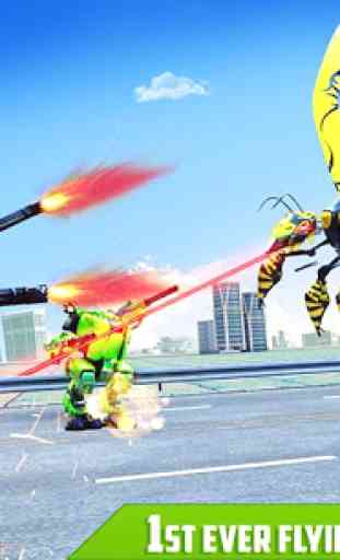 Flying Bee Make Robot Battle: juegos de robots 4