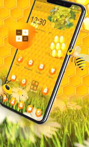 Tema de miel de abeja amarilla 1