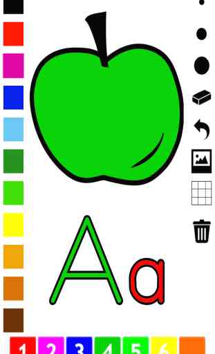 Abecedario - Libro para colorear para los más pequeños: Aprender a escribir y dibujar las letras del alfabeto en ingles con muchas fotos de la escuela, preescolar y jardín de infantes 1