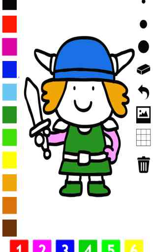 Activo! Libro para colorear de vikingos para niños: aprender a dibujar con muchas fotos como vikingo, nave, muchacho, barco, dragón, espadas, casco, el castillo, la batalla 1