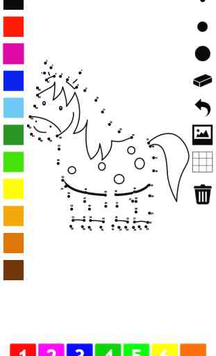 Pintar por números para los niños: Libro para colorear, conectar los puntos, juegos y ejercicios con los animales, oso, perro, caballo, cerdo, conejo y rata. Juego y rompecabezas para aprender, pintura y contar 2
