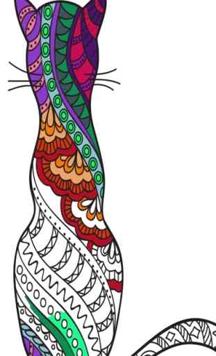 Mandalas de gatos - Libro para colorear adultos 1
