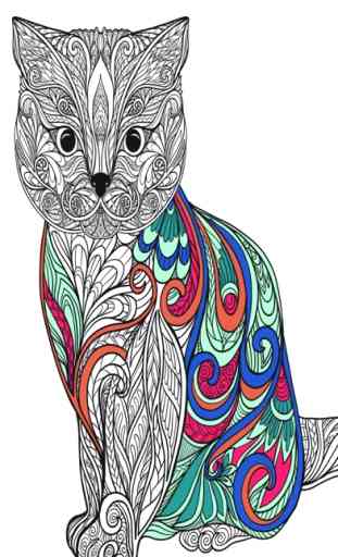 Mandalas de gatos - Libro para colorear adultos 2