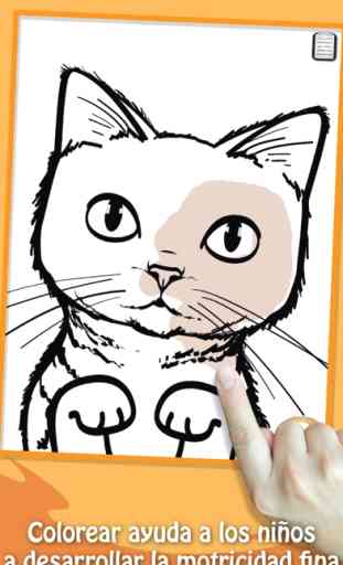 Pinta y Juega: Gatos, niños para colorear 4