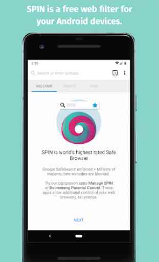SPIN Safe Browser: Best Filtered Website Browser 1