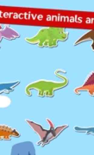 Los Dinosaurios - Sonidos de Dinosaurios, Dibujos, Puzzles y Actividades para los Niños con Moo Moo Lab 1