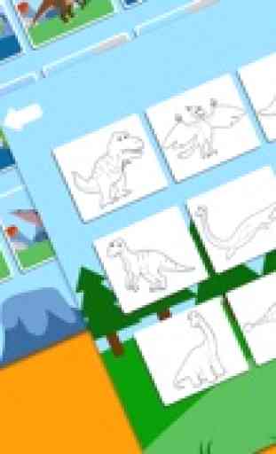 Los Dinosaurios - Sonidos de Dinosaurios, Dibujos, Puzzles y Actividades para los Niños con Moo Moo Lab 2