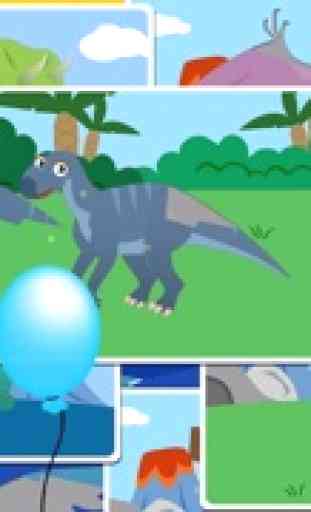 Los Dinosaurios - Sonidos de Dinosaurios, Dibujos, Puzzles y Actividades para los Niños con Moo Moo Lab 3