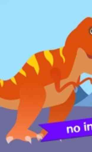 Los Dinosaurios - Sonidos de Dinosaurios, Dibujos, Puzzles y Actividades para los Niños con Moo Moo Lab 4