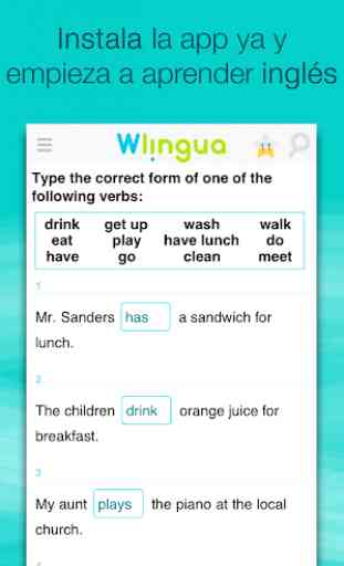 Aprender inglés con Wlingua 4