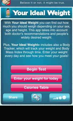 Tu Peso Ideal: calculadora para adelgazar en dieta 1