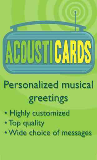 AcoustiCards: Saludos musicales personalizados 1