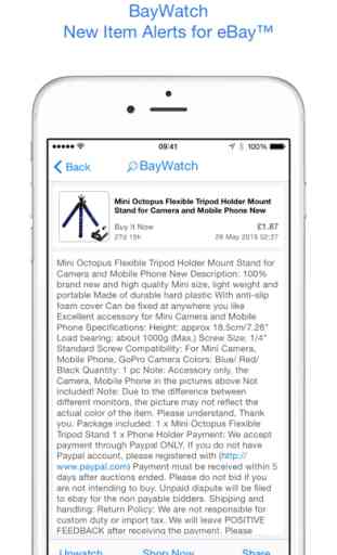 BayWatch - Alerts for eBay 3