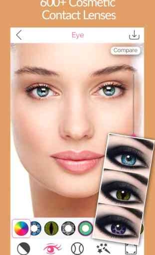 Instantánea cambiador de color de los ojos - cosméticos, lentes de contacto, la herramienta de maquillaje para facebook y aplicación social 1