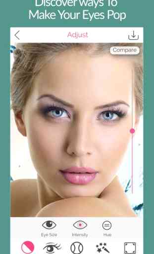 Instantánea cambiador de color de los ojos - cosméticos, lentes de contacto, la herramienta de maquillaje para facebook y aplicación social 2