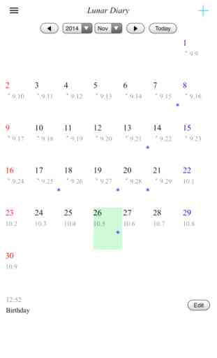 diario calendario lunar 1