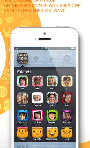 Una llamada de contacto, mensaje, URL, hogar icono de acceso directo de la pantalla (iFavorite Pro: para Instagram, Snapshat, WhatsApp and iOS7 ) 2
