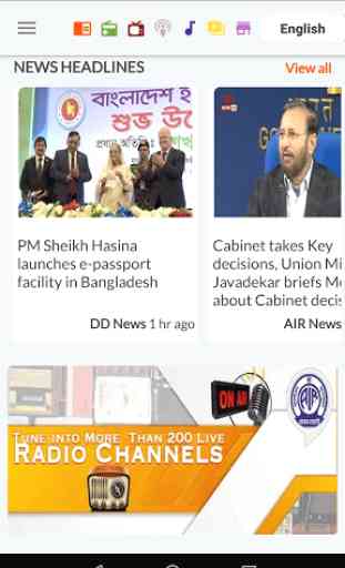 NewsOnAir: Prasar Bharati Official App News+Live 1