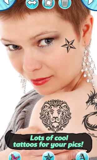 Tatuaje Creador Editor de fotos con Tinta falso Tatuajes 2