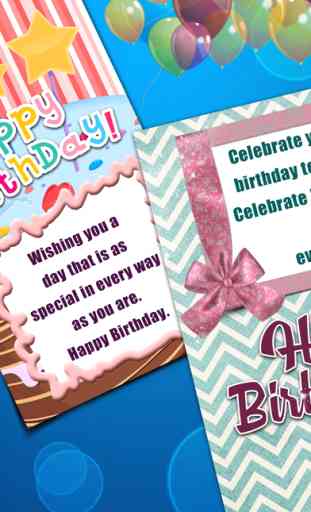 Tarjeta de Cumpleaños Virtuales - Desear Feliz Aniversario con Fondo Decorativo y el Texto Vistoso 4