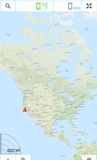 América, Estados Unidos (EE.UU.) - Mapa fuera de línea y navegador GPS 1