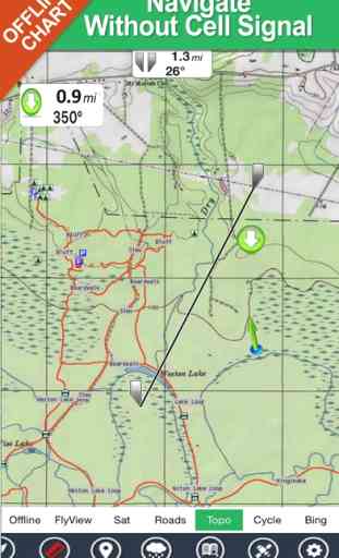 Badlands National Park - GPS Map Navigator 1