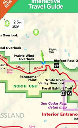 Badlands National Park - GPS Map Navigator 3