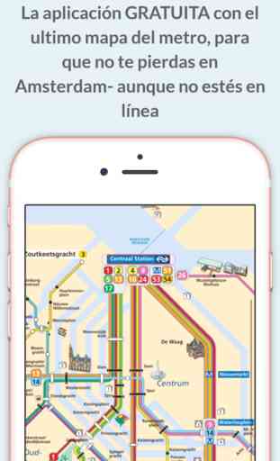 Mapa del Metro de Amsterdam 1