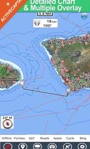 Canary Islands charts GPS map Navigator 1