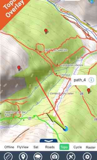 Gran Paradiso Parque navegador GPS offline 3