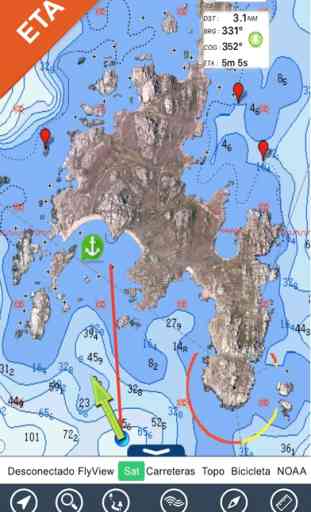 Mar Mediterráneo GPS HD Cartas 3