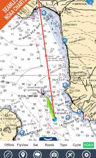 Marine : Hawaii HD - GPS Map Navigator 1