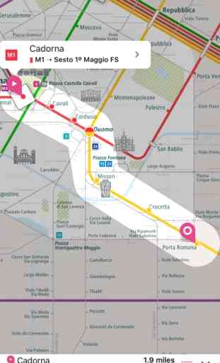 Milan Rail Map Lite 3