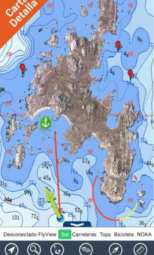 Norte de España Portugal GPS Cartas náuticas y map 1