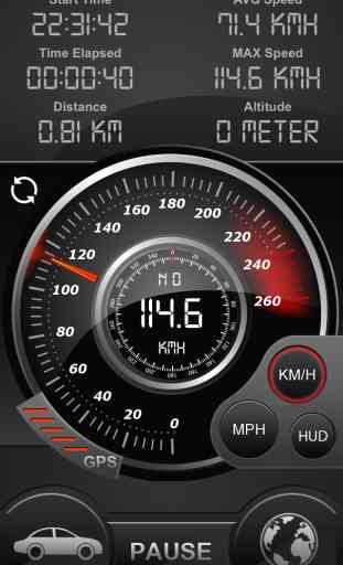 Speedo GPS Speed   Tracker, Velocímetro del coche, ordenador de bicicleta, Computadora De Viaje, seguimiento de ruta, HUD 2