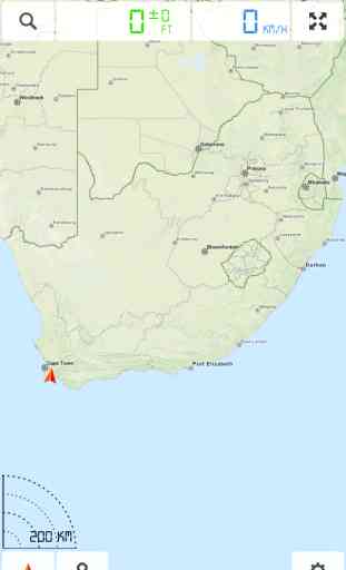 África del Sur - Mapa fuera de línea y navegador GPS 1