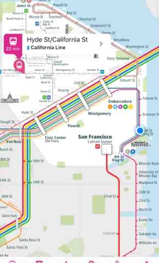 San Francisco Rail Map Lite 1