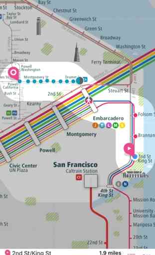 San Francisco Rail Map Lite 3