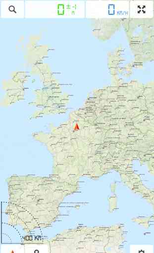 Europa Occidental, Unión Europea (UE) - Mapa fuera de línea y navegador GPS 1